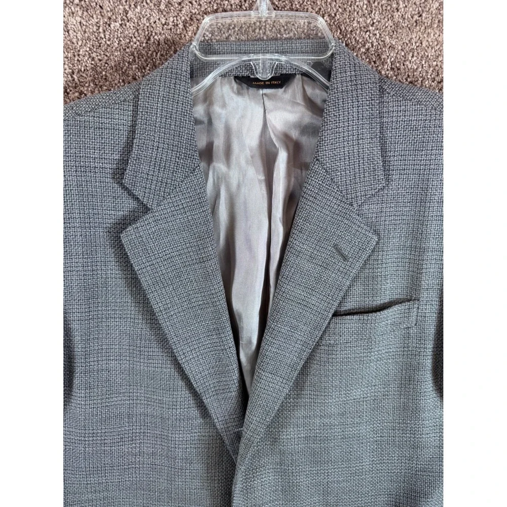 Donna‎ Karan Signature 41R Wool Blend Blazer Jacket Made in Italy Excellent!